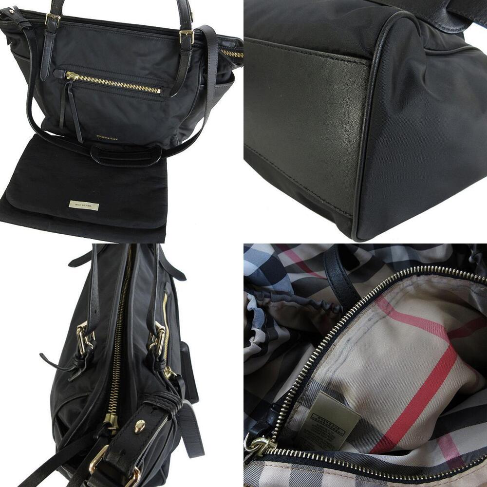 Burberry Black Bag Shoulder Mothers Leather - Picture 4 of 4